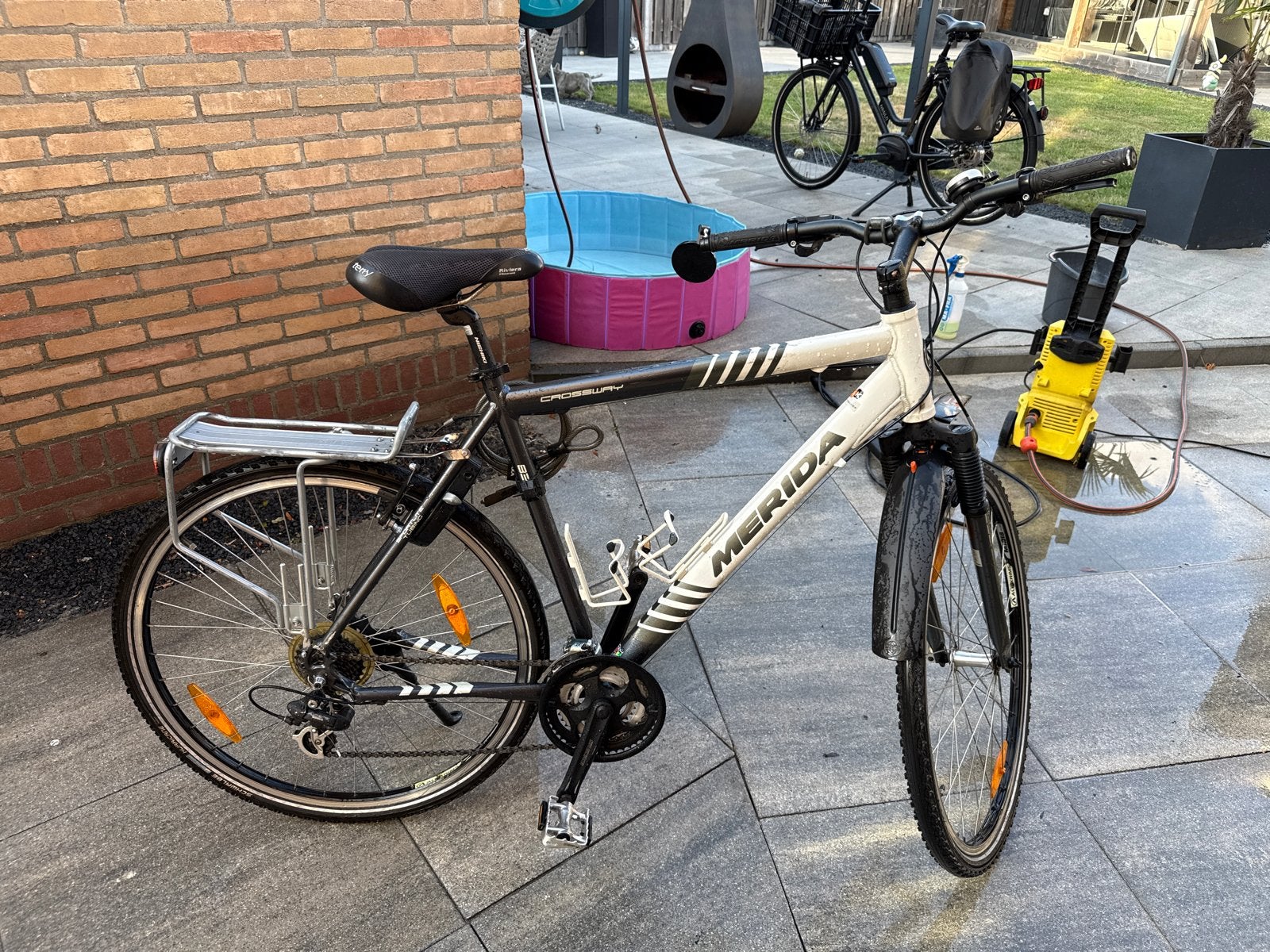 Merida Crossway fiets - Gebruikt, goede staat 59 cm, 28 inch, Gebruikt, Vering, Velgrem