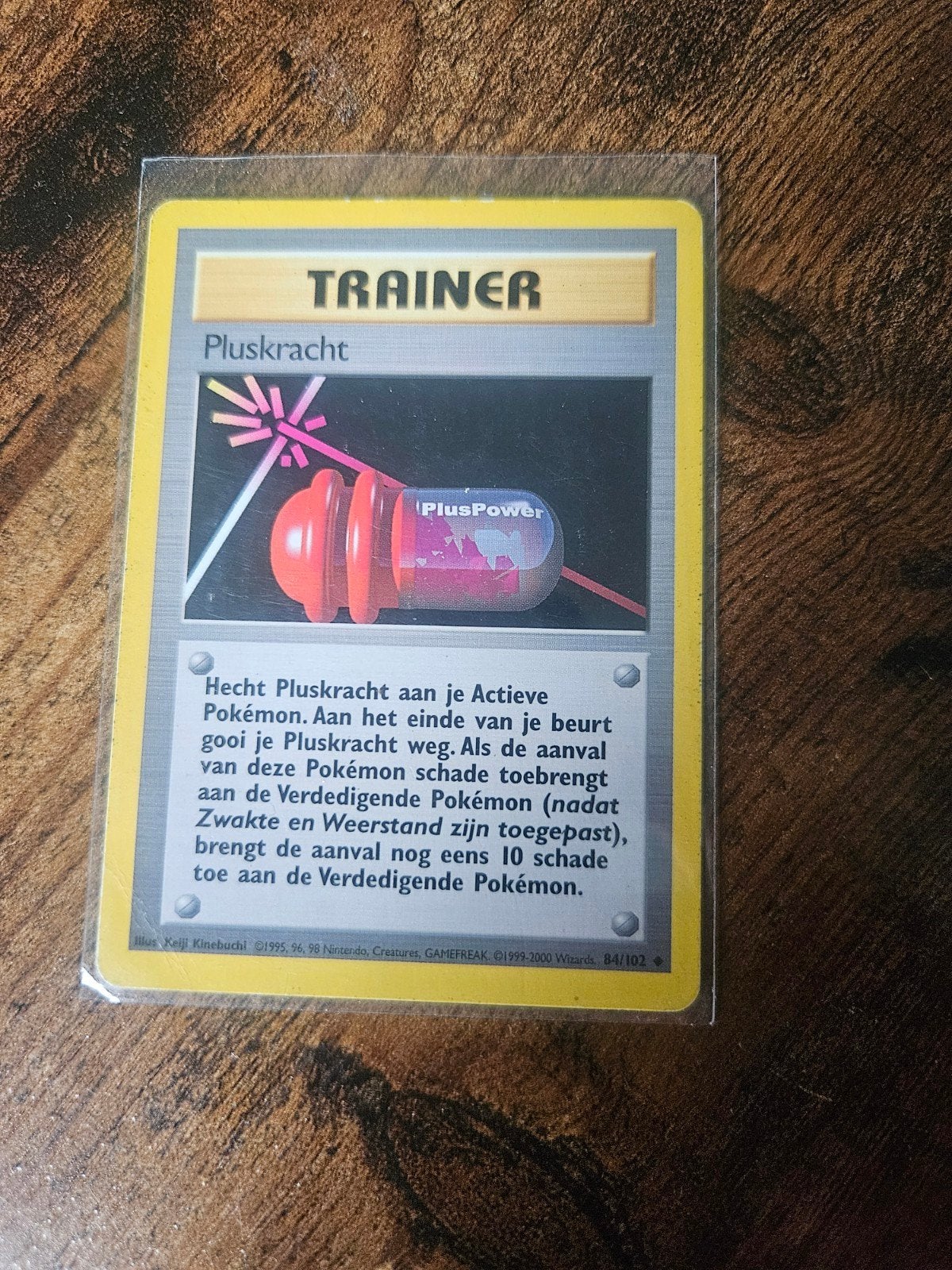 Pokémon Trainer Pluskracht Kaart (Base Set 84/102), Ophalen of Verzenden, Gebruikt, Losse kaart