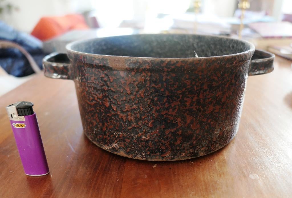Antieke gietijzeren bonenpot - pot, Ophalen of Verzenden