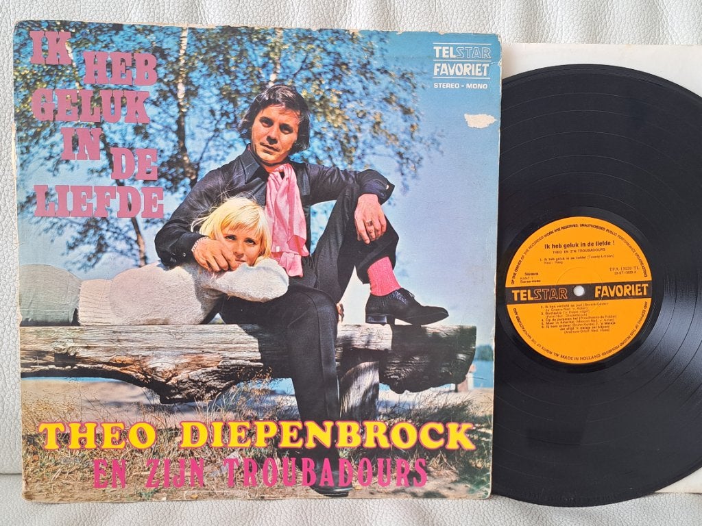 THEO DIEPENBROCK ik heb geluk in de liefde PIRATEN LP, LP, Gebruikt, Ophalen of Verzenden, Levenslied of Smartlap