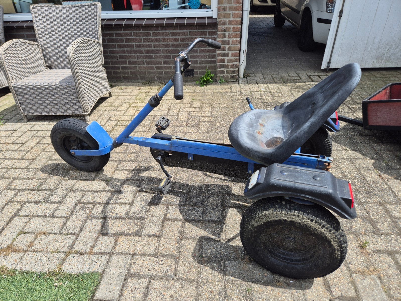Mammoet skelter met aanhanger, Ophalen, Gebruikt, Overige merken, Met kar of aanhanger
