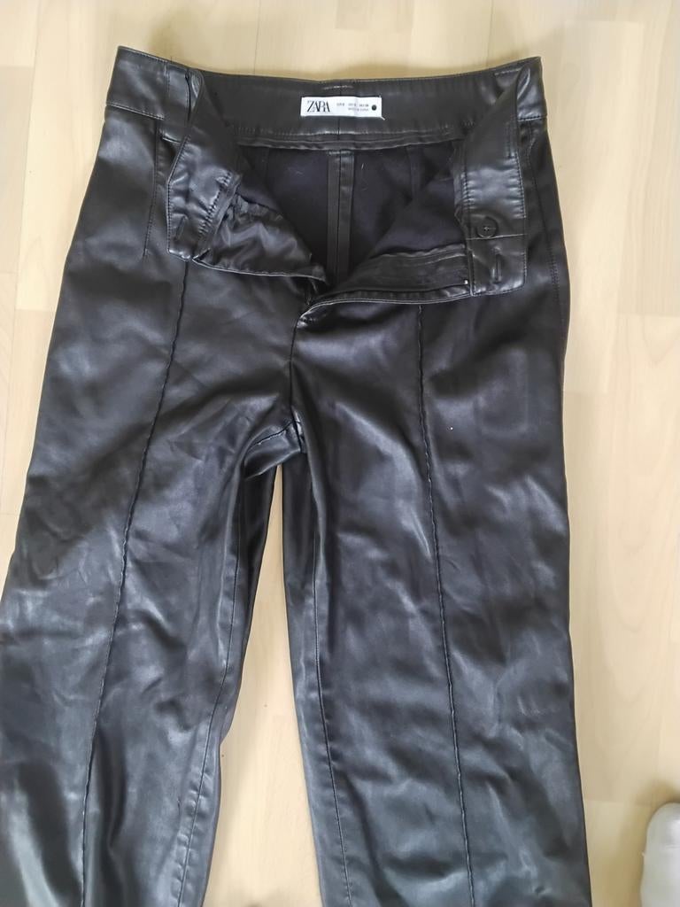 Zara leren broek 38, Zara, Ophalen of Verzenden, Nieuw, Zwart
