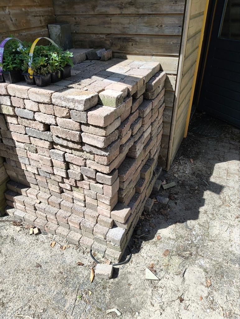 Gebruikte betonnen klinkers, Ophalen, Gebruikt, Beton, Klinkers