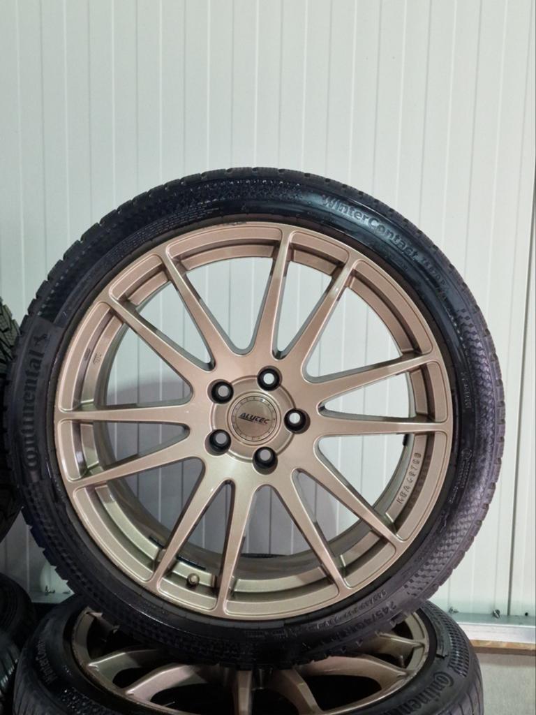 Bronze Alutec 19" Conti 5x112 - Cupra Audi VW Seat Skoda, Ophalen of Verzenden, 19 inch, Winterbanden, Banden en Velgen