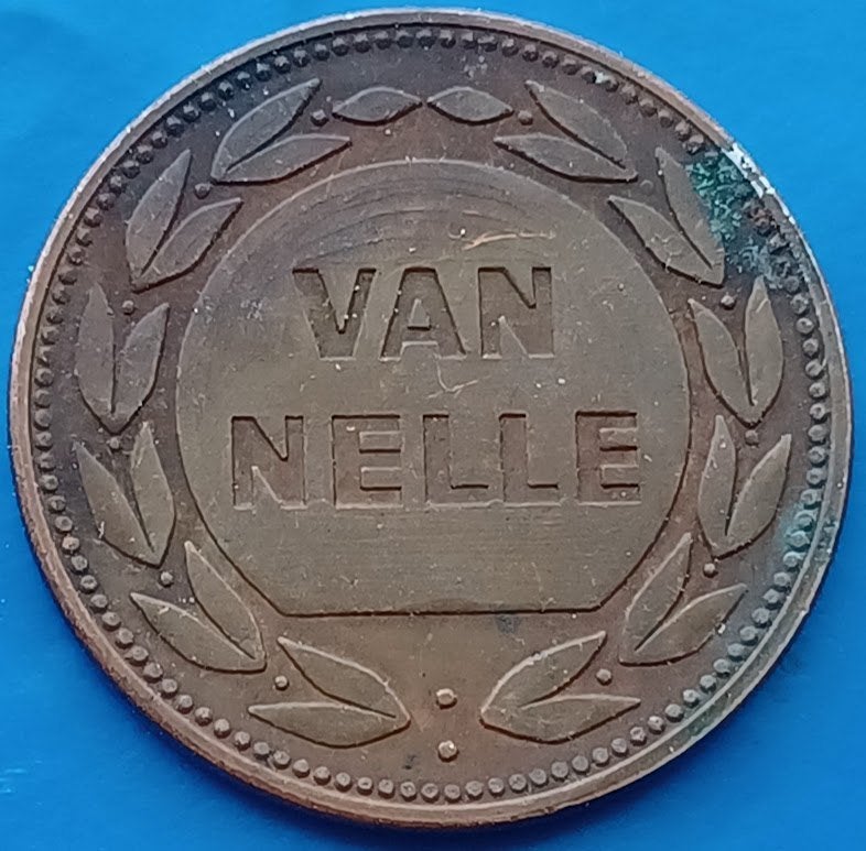 Token - Van Nelle Zeeuwse Arendsrijksdaalder - 1970, Ophalen of Verzenden, Brons, Nederland