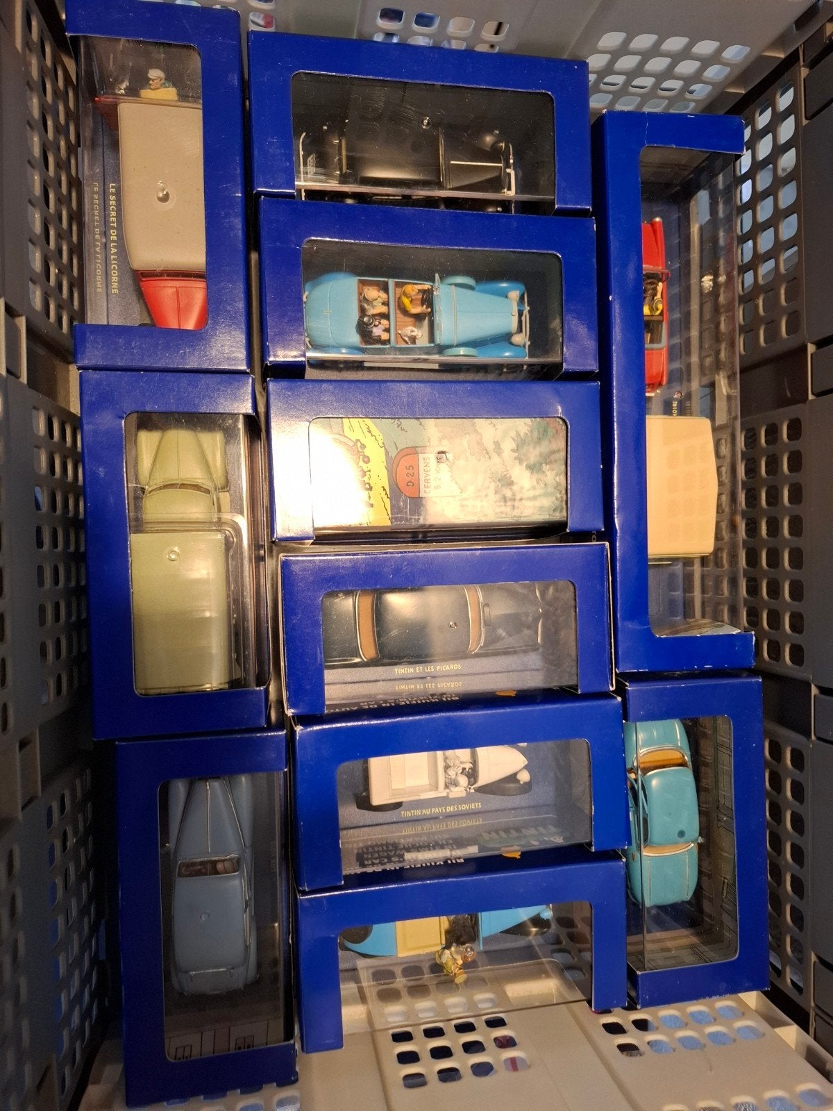Kuifje in de auto modelauto's - complete set - 32 stuks, Ophalen of Verzenden, Zo goed als nieuw, Auto