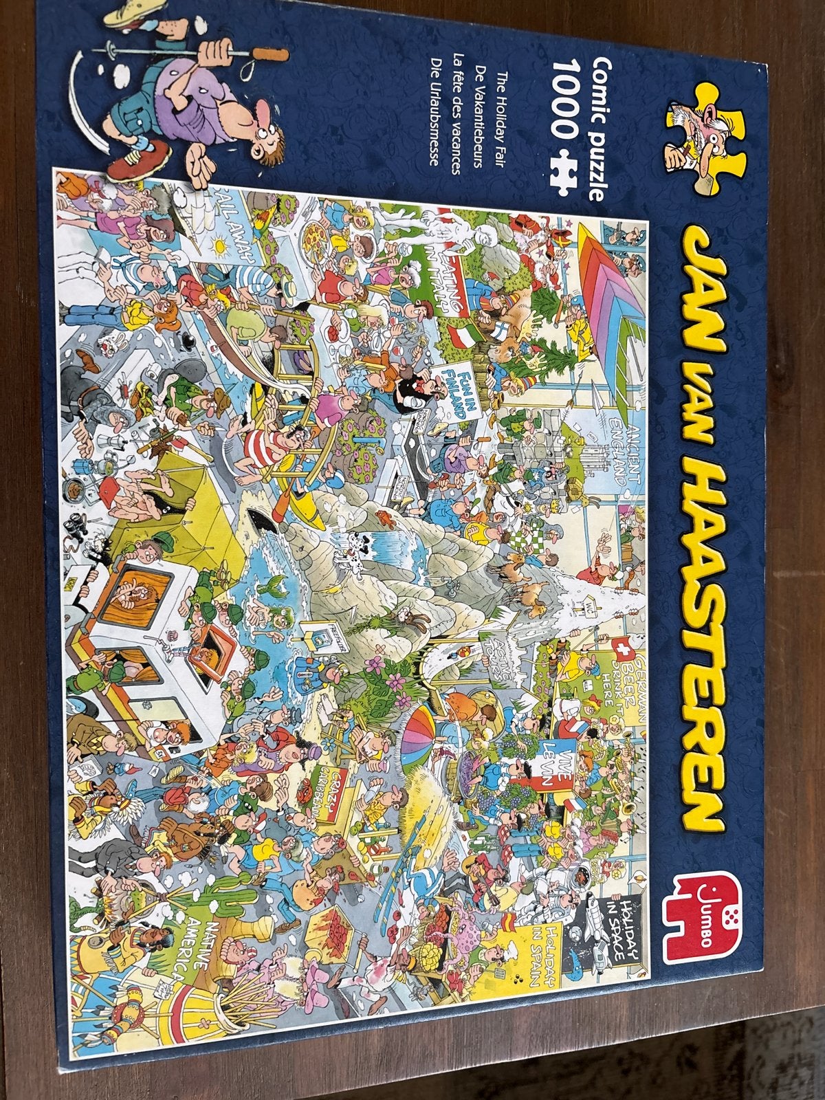 Jan van Haasteren De Vakantiebeurs 1000 stukjes compleet, Ophalen of Verzenden, 500 t/m 1500 stukjes, Zo goed als nieuw, Legpuzzel