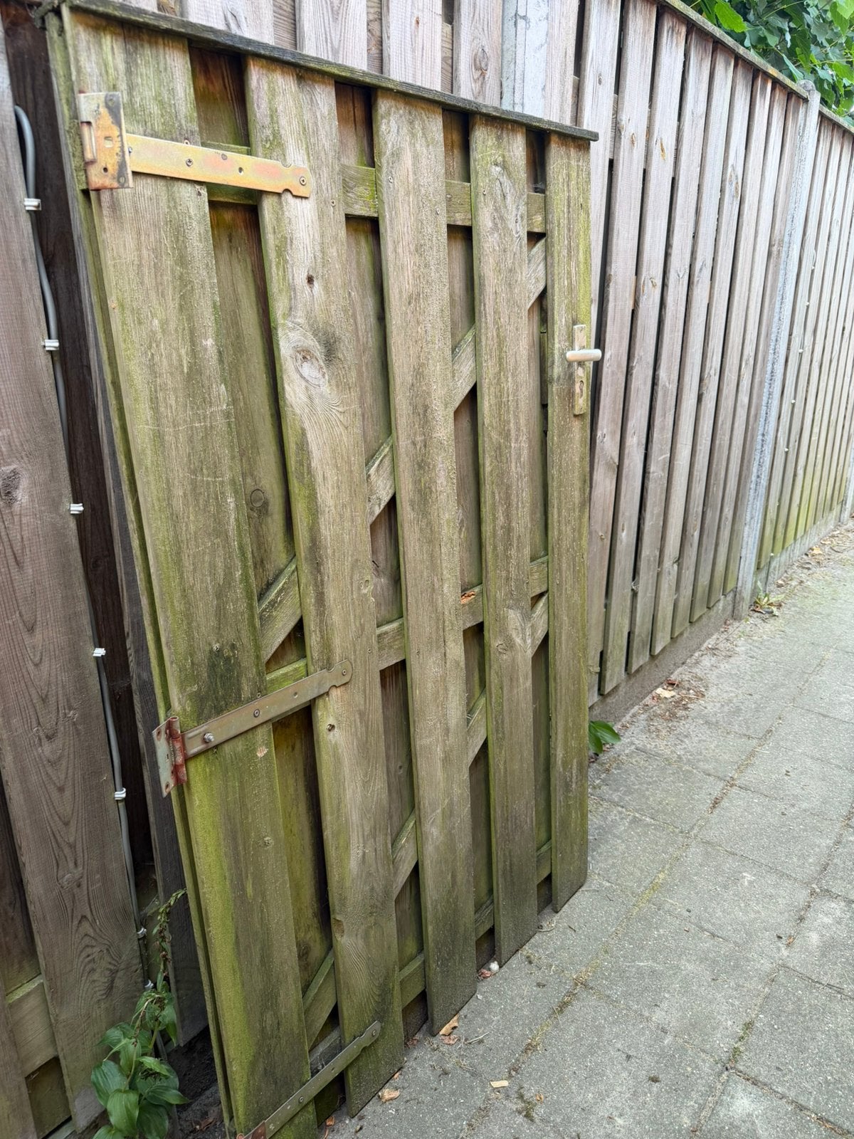 Poort voor schutting, Ophalen, Minder dan 3 meter, Hout, 1 tot 2 meter