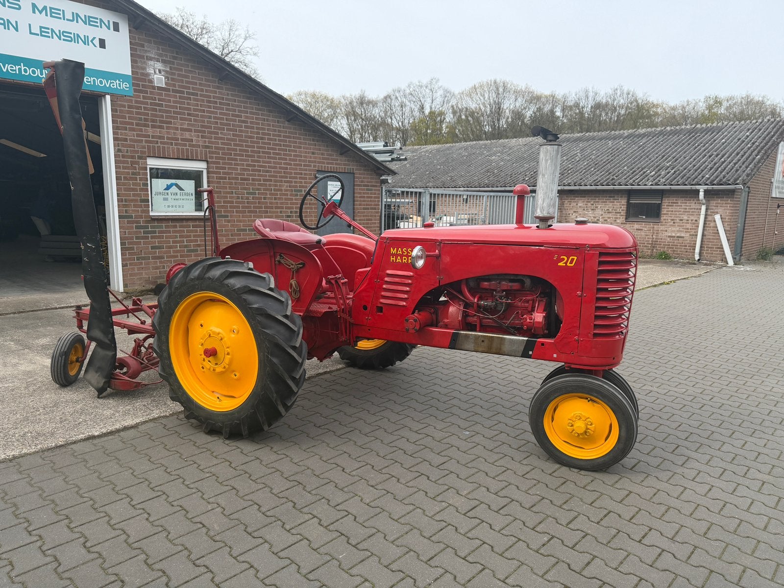 Massey Harris 20 + maaibalk, Ophalen, Gebruikt, Tot 80 Pk, Tot 2500