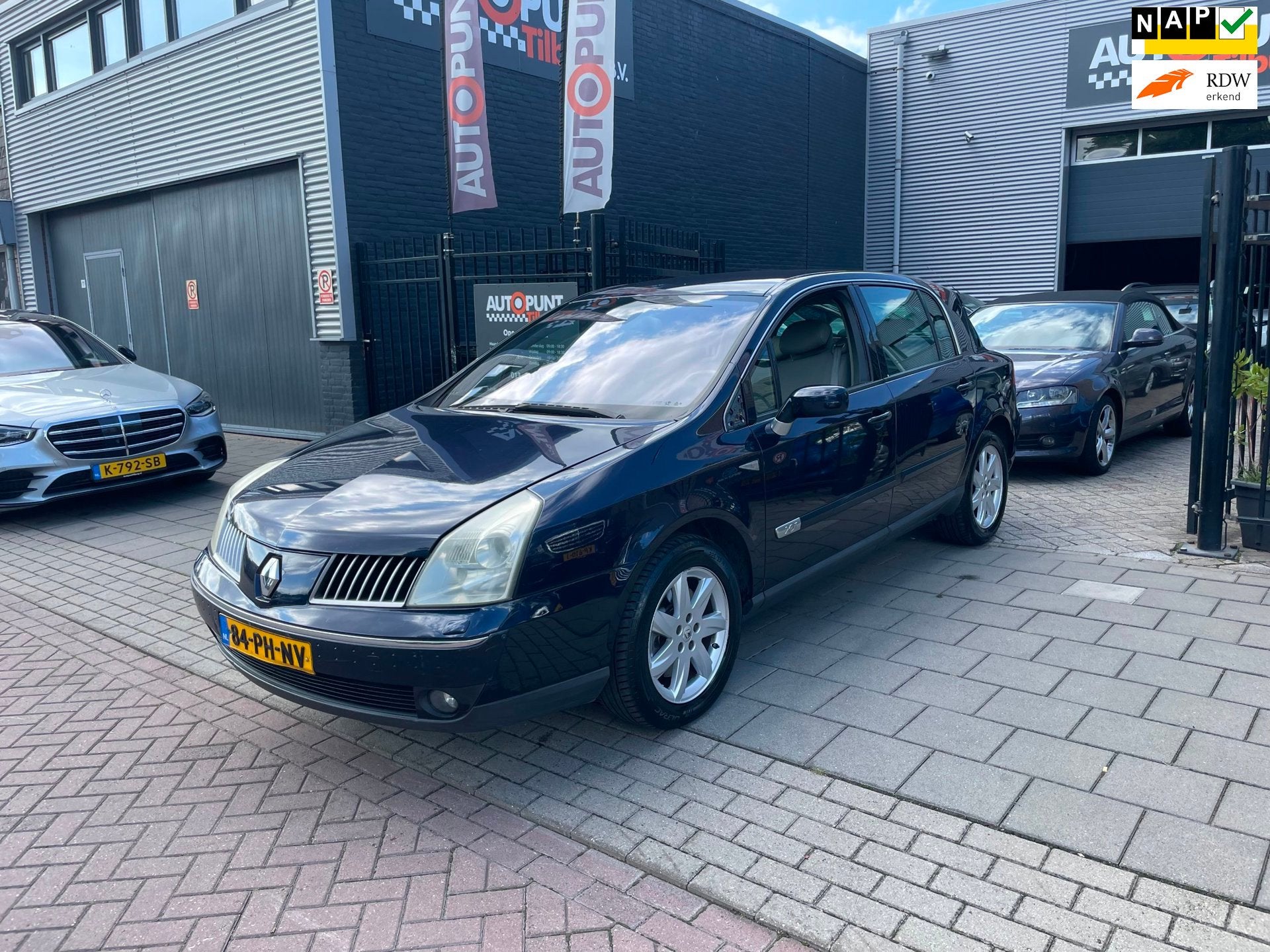 Renault Vel Satis 2.0 16V Turbo Privilége Trekhaak Airco NA, 1998 cc, Gebruikt, 4 cilinders, Blauw