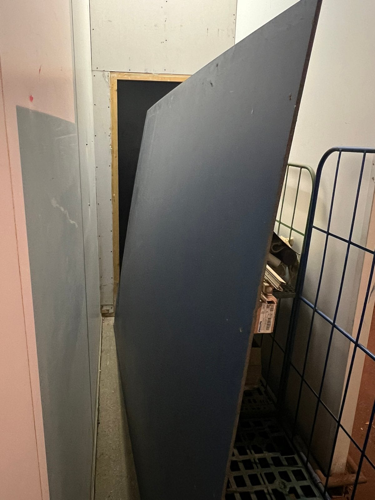 Trespa plaat blauw, Doe-het-zelf en Verbouw, Platen en Panelen, Ophalen, Zo goed als nieuw