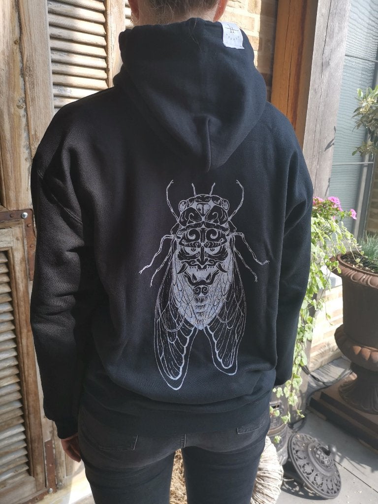 Demon Cicada hoodie, Zwart, Nieuw, Overige maten, Ophalen of Verzenden