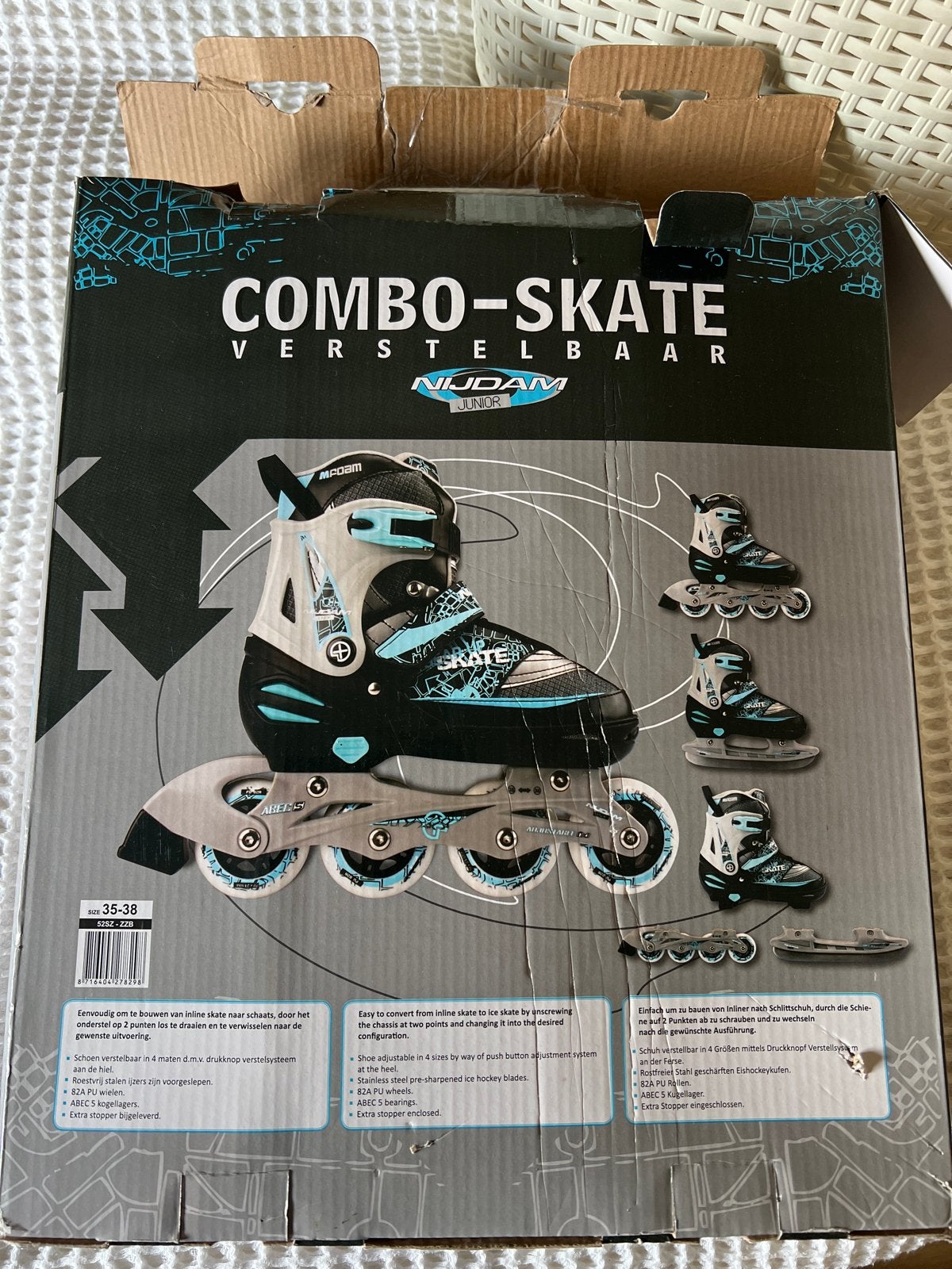 Nijdam Combo-Skate Verstelbaar - Maat 35-38, Ophalen of Verzenden, Nieuw, Overige typen, Nijdam