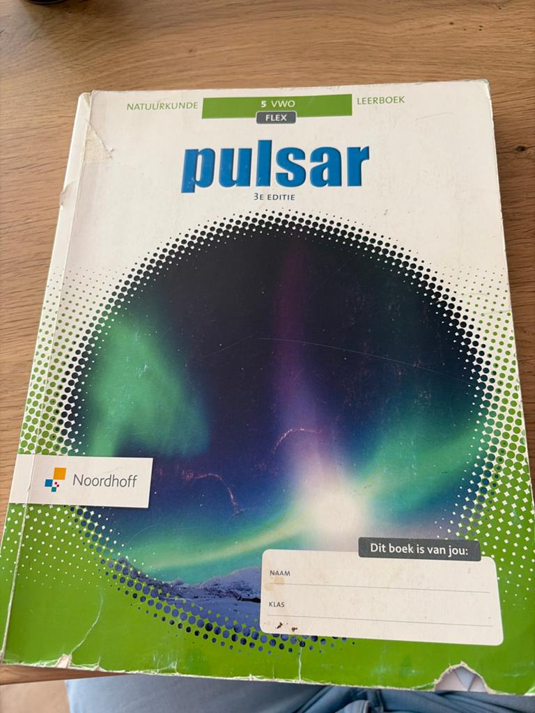 Pulsar 5vwo, Ophalen of Verzenden, Gelezen, VWO, Natuurkunde