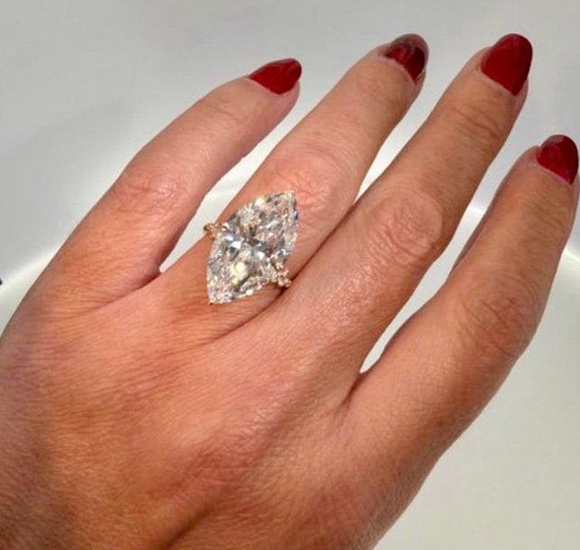 Gouden ring met F/VS1 diamant van 9.22ct! winkelprijs €13500, Sieraden, Tassen en Uiterlijk, Nieuw, Ophalen of Verzenden, 17 tot 18