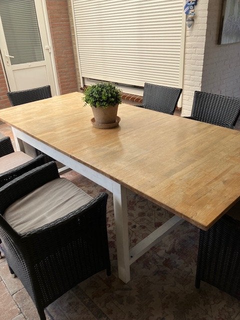 tafel evt met stoelen, Ophalen, Gebruikt, 200 cm of meer, 50 tot 100 cm