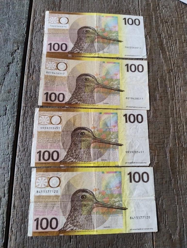 Aangeboden 100 gulden biljetten snip, Ophalen of Verzenden, 100 gulden