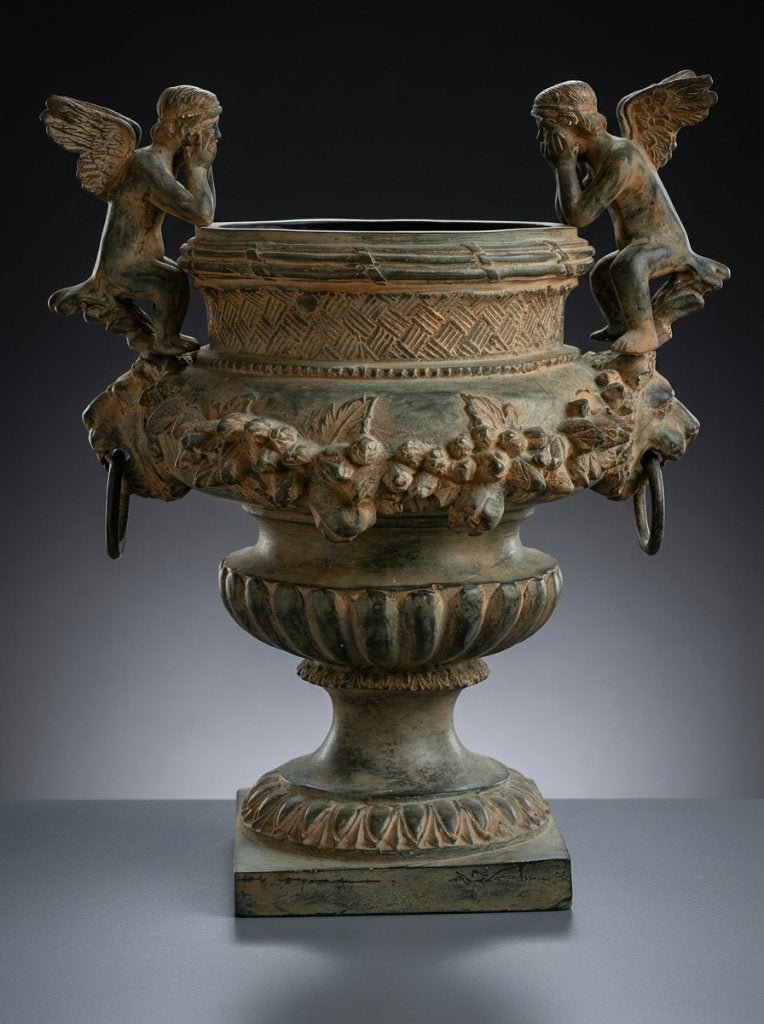 Decoratieve bronzen urn - naar Claude Ballin (1615–1678), Ophalen of Verzenden, Brons