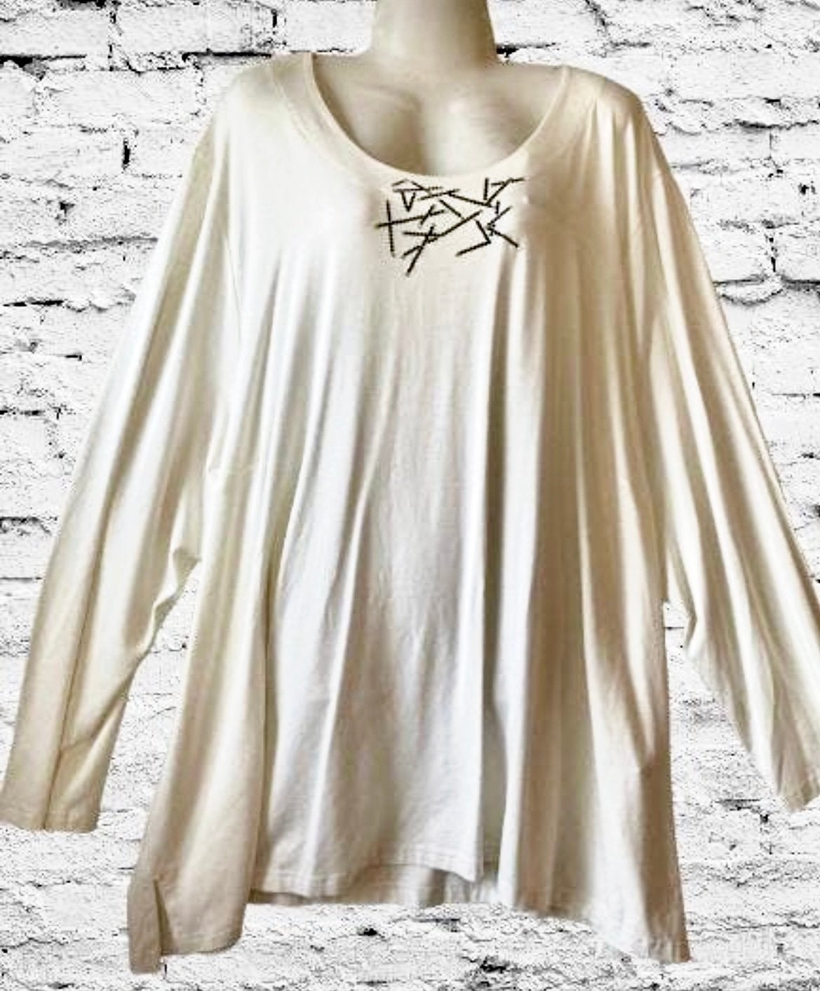 Sempre Piu mooi creme stretch shirt 58, Verzenden, Nieuw, Beige, Shirt of Top