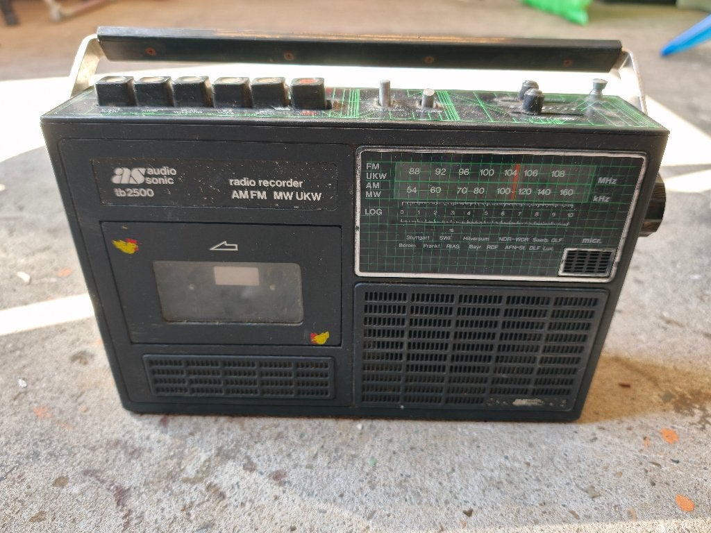 AudioSonic TB2500 Radio Cassette voor onderdelen, Audio, Tv en Foto, Ophalen of Verzenden