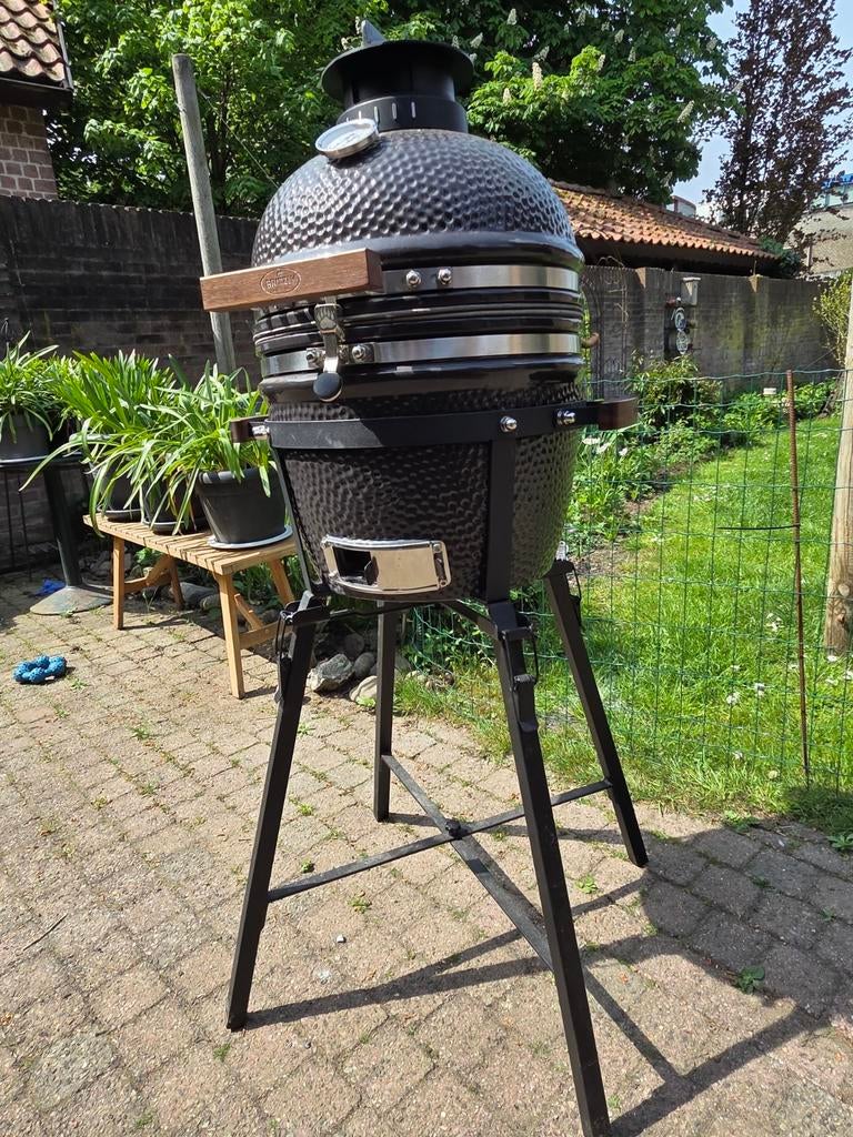 Grizzly Grills Kamado Elite Compact Houtskoolbarbecue, Ophalen, Zo goed als nieuw, Grizzly Grills, Met accessoires