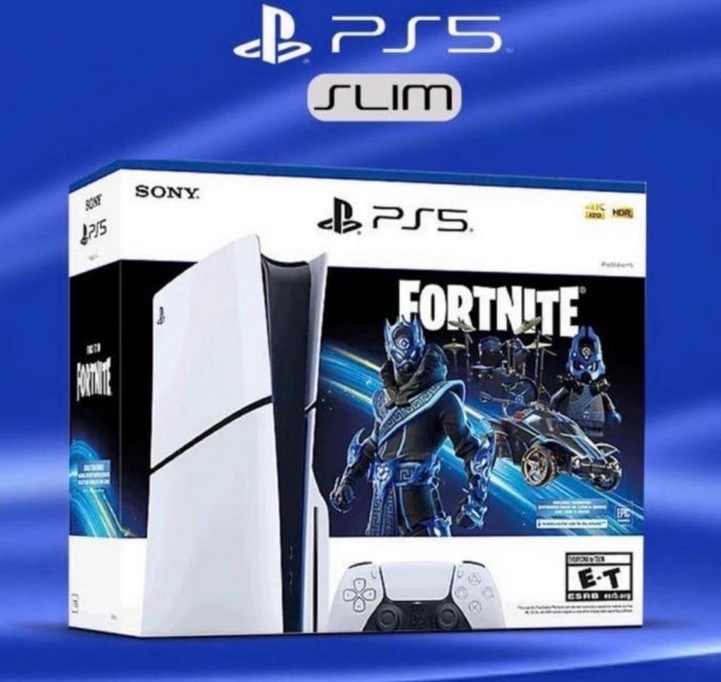 Nieuw in doos PlayStation 5 Slim Disc Edition 1tb + Fortnite, Avontuur en Actie, Online, Ophalen of Verzenden, Vanaf 3 jaar