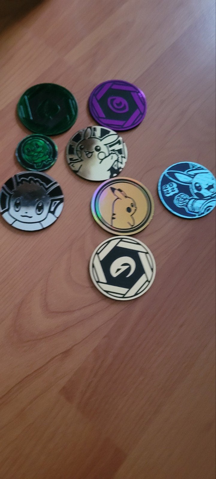 Pokémon munten / tokens - diverse karakters, Ophalen, Gebruikt