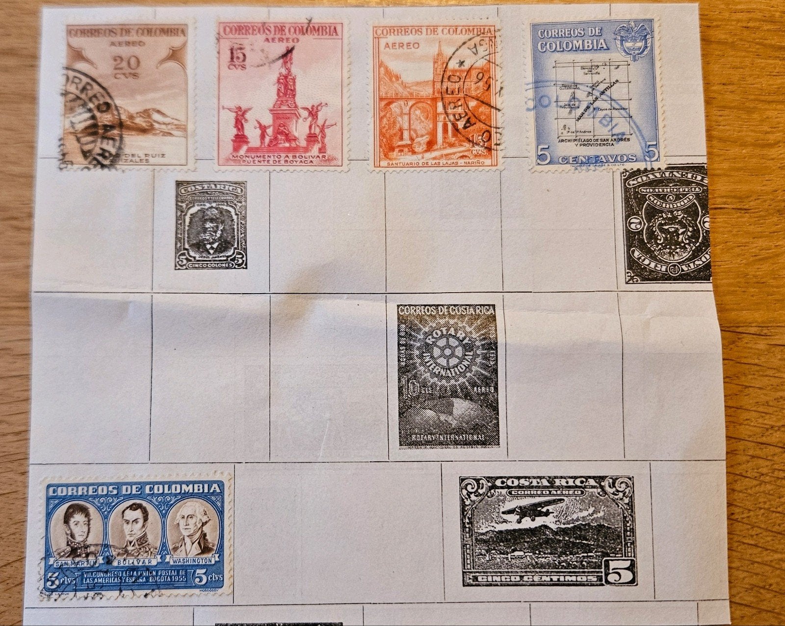 Postzegels Colombia, Verzenden, Gestempeld, Zuid-Amerika