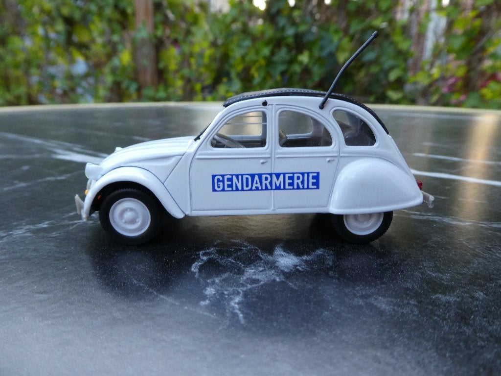 Citroën 2 CV 6  Norev 1:43 Gendarmerie wit, Ophalen of Verzenden, Nieuw, Auto, Norev