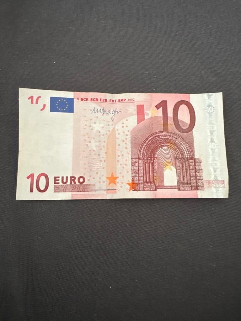 Zeldzaam 10 euro biljet uit 2002 - Eerste serie, Postzegels en Munten, Bankbiljetten | Europa | Eurobiljetten, Ophalen of Verzenden