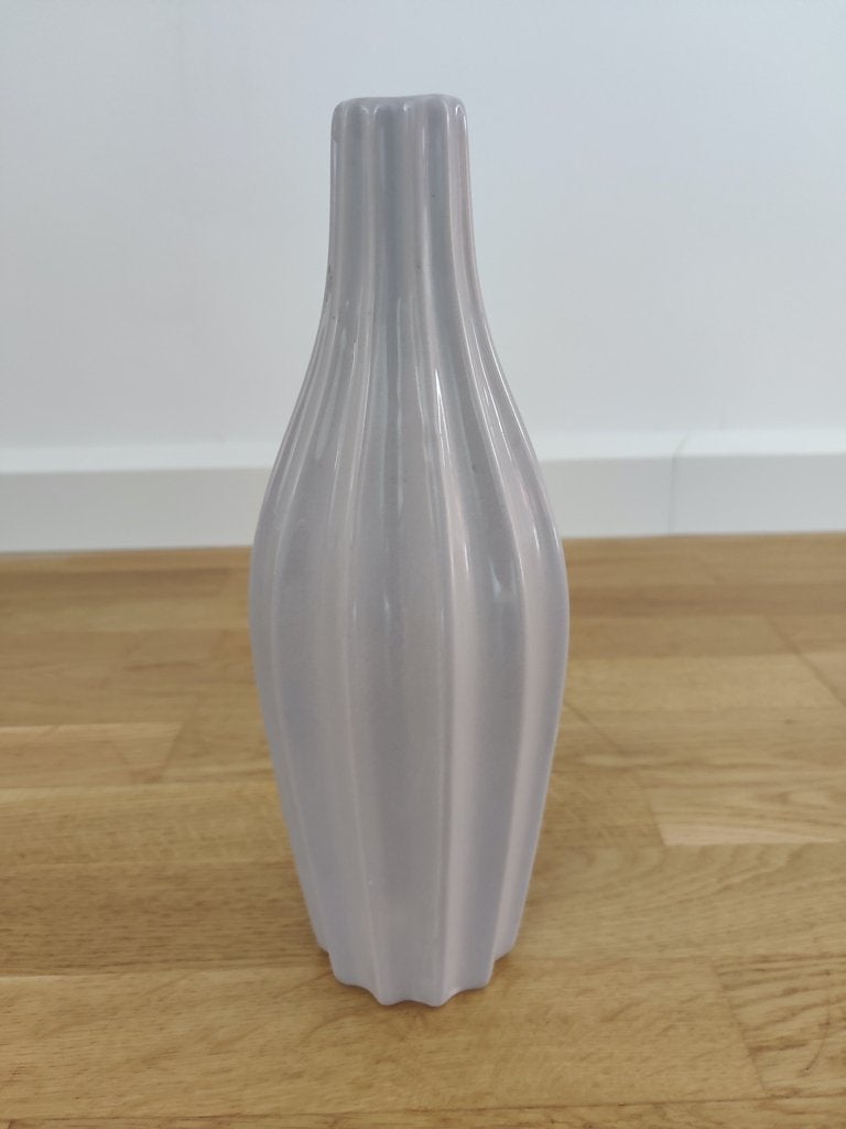 Vaas - taupe kleur, 31 cm, Overige kleuren, Ophalen of Verzenden, Zo goed als nieuw