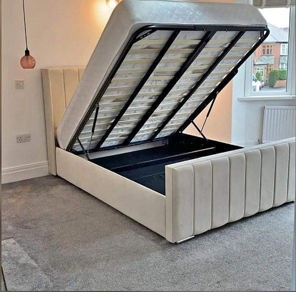 BoxSpring Compleet Bed (160x200) Met Matras Beschikbaar Voor, Ophalen of Verzenden, Bedbodem, 200 cm, 160 cm