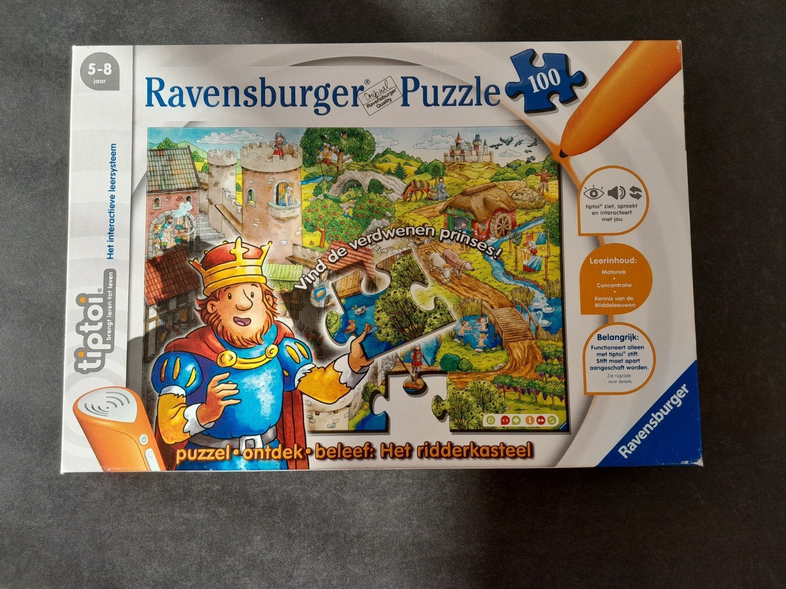 Tiptoi puzzel Ridderkasteel, Ophalen of Verzenden, Meer dan 50 stukjes, Zo goed als nieuw, 6 jaar of ouder