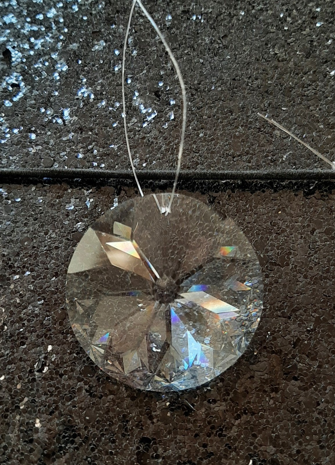 Geslepen kristal zon 40 of 45 mm nieuw. geeft schitteringen., Nieuw, Ophalen of Verzenden, Natuurlijk materiaal, Overige typen