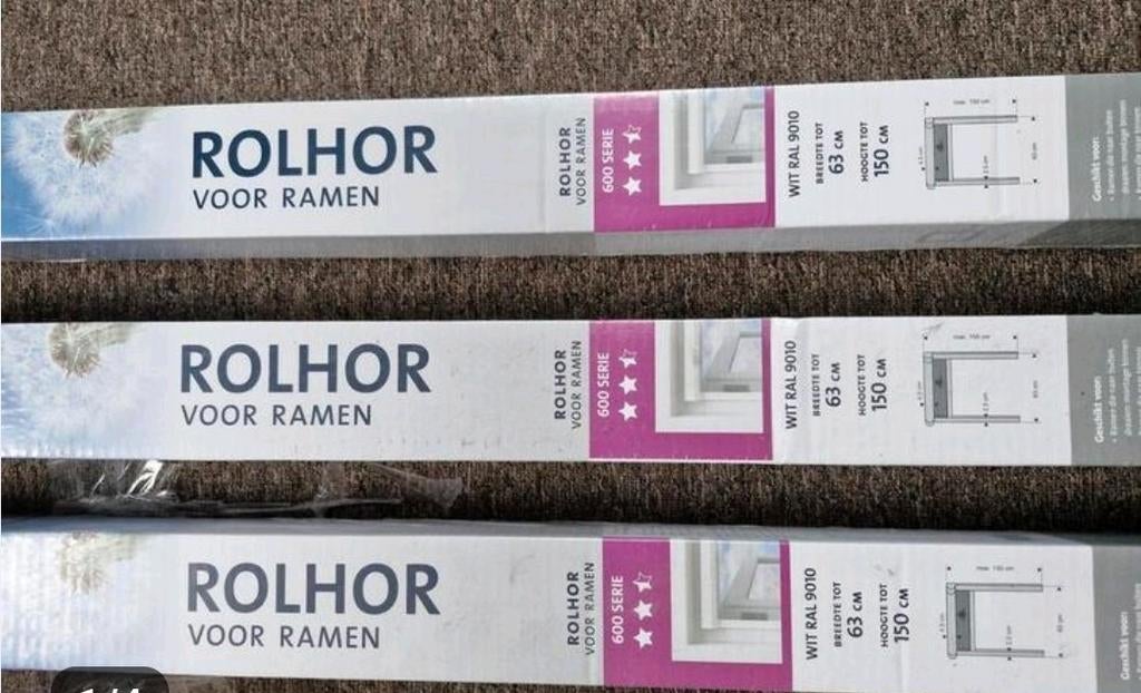 Te koop: 3 Bruynzeel rolhorren 63x150 cm., Ophalen of Verzenden, Minder dan 10 m²