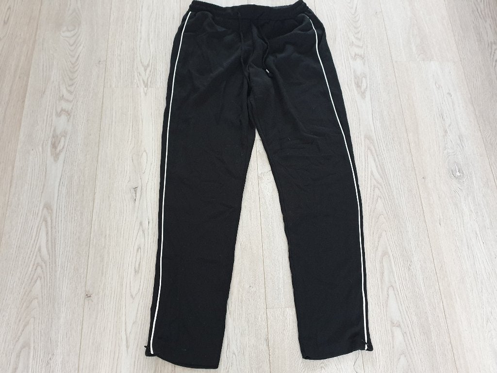 Zwarte broek met witte bies van costes maat S, Zwart, Ophalen of Verzenden, Zo goed als nieuw, Maat 36 (S)