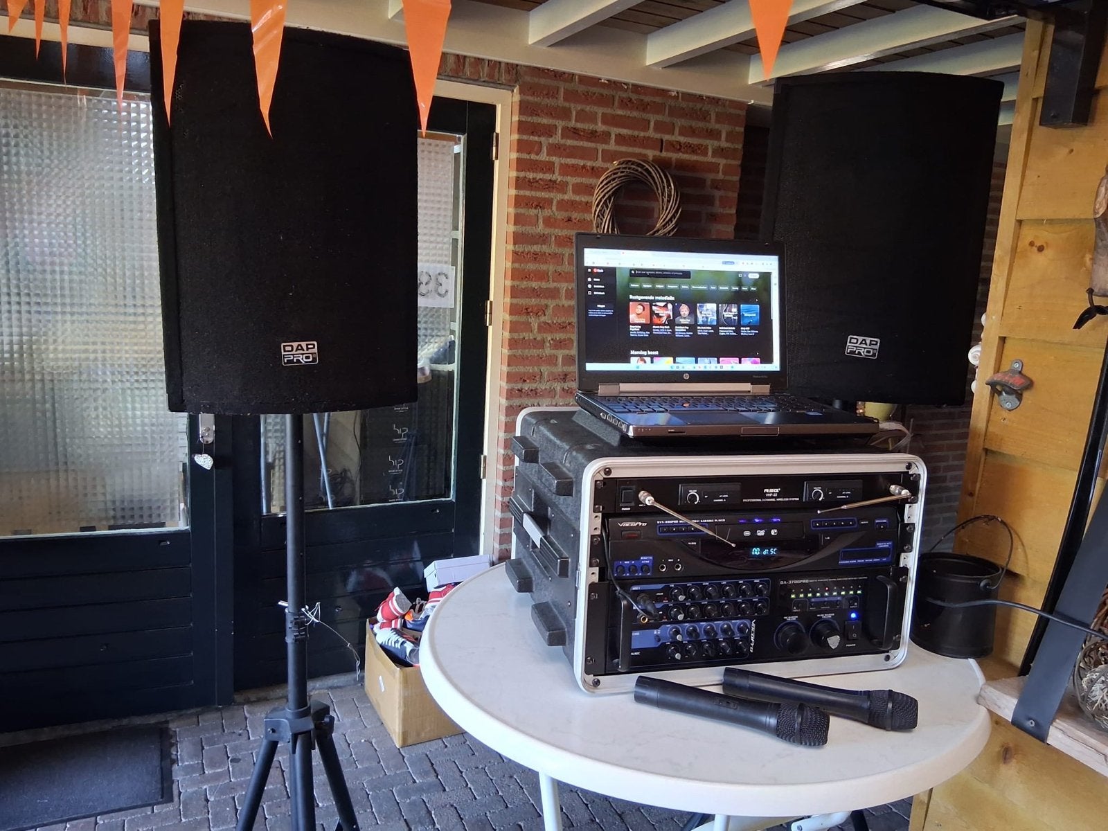 DAP Audio luidsprekers met statieven, Gebruikt, 120 watt of meer, Front, Rear of Stereo speakers, Ophalen