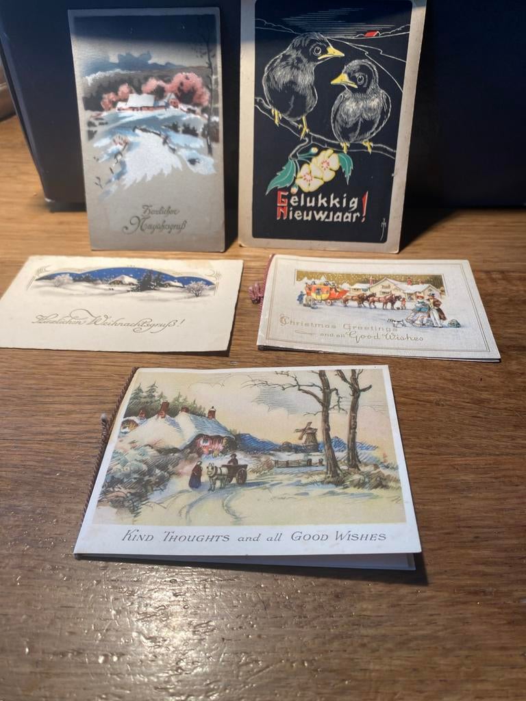 Diverse Kerst- en Nieuwjaarskaarten (Ansichtkaarten), Verzamelen, Ansichtkaarten | Themakaarten, Ophalen of Verzenden, Voor 1920