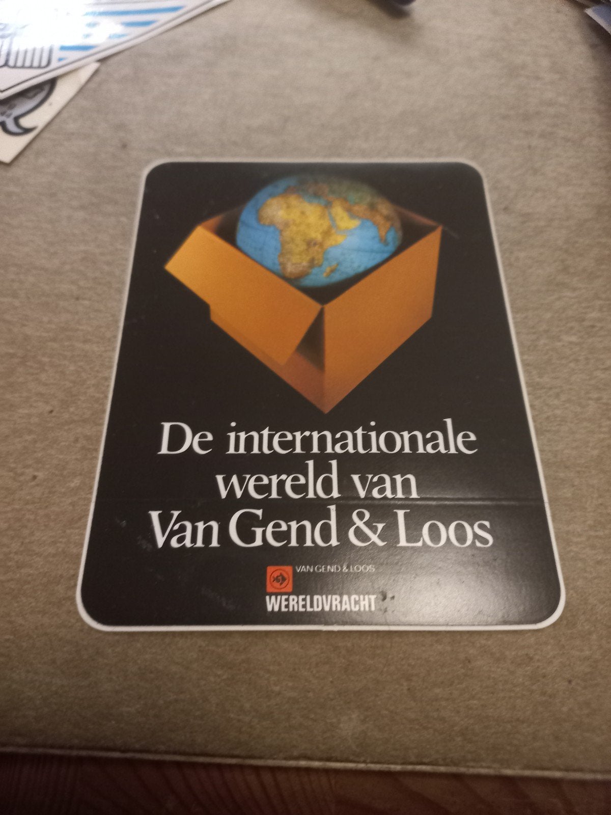 Vintage Van Gend & Loos Wereldvracht sticker, Ophalen of Verzenden