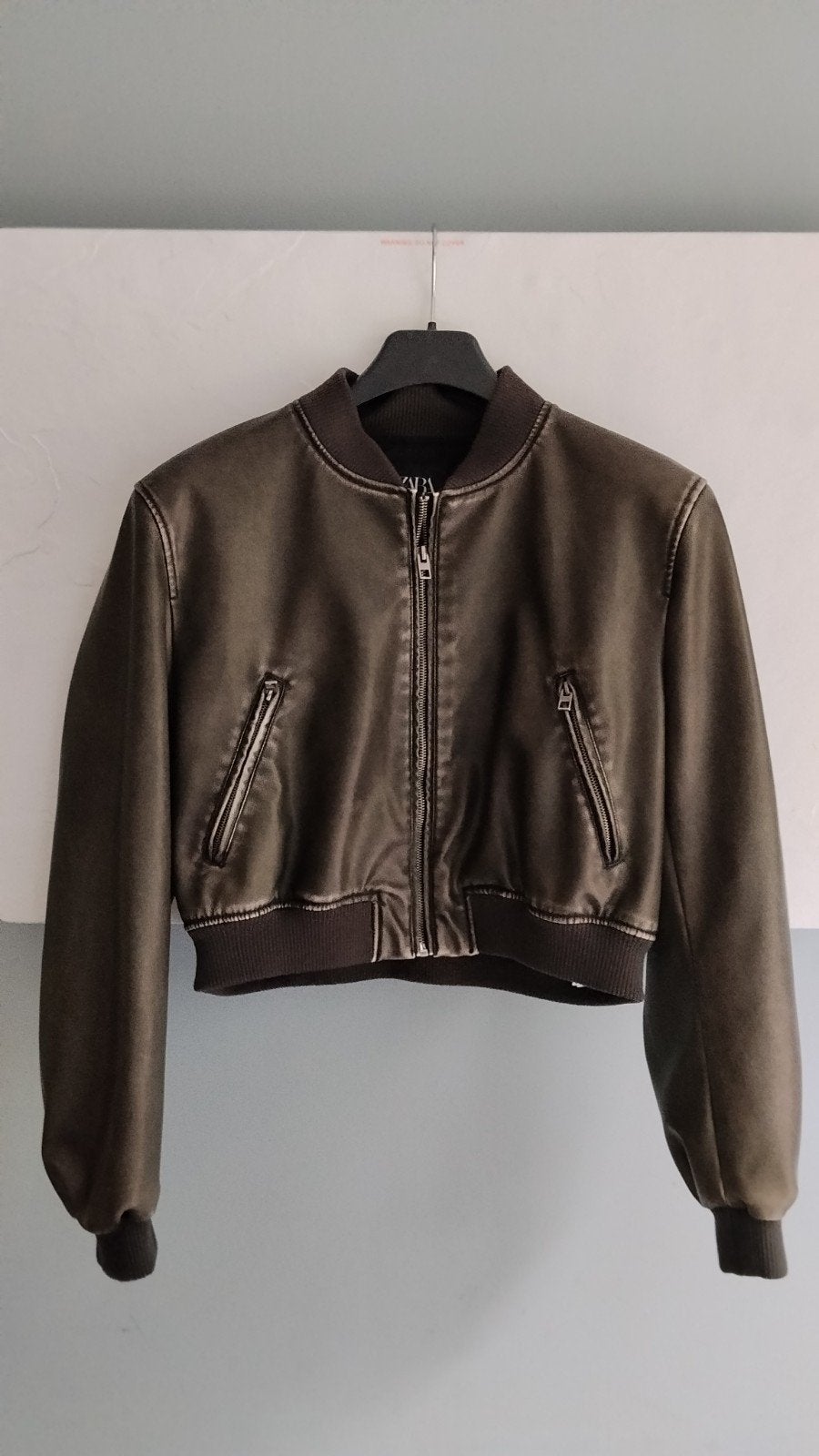 Zara Faux Leren Bomberjack/Motorjack - Nieuw Collectie '26, Ophalen of Verzenden, Nieuw, Maat 38/40 (M), Zwart
