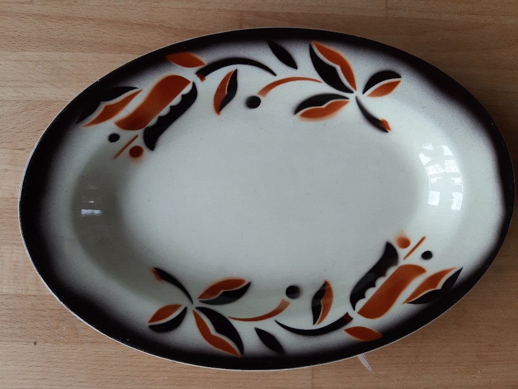 leuk vintage ovaal schaaltje, Antiek en Kunst, Antiek | Keramiek en Aardewerk, Ophalen