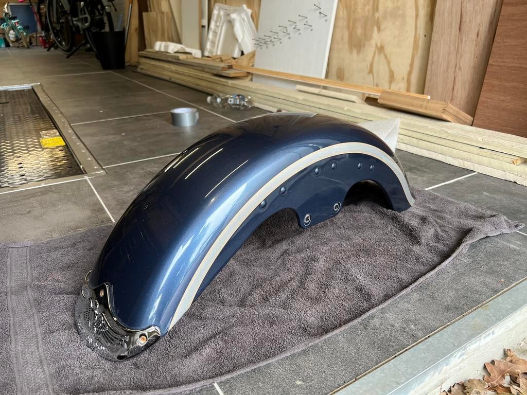 Harley Fatboy 2003 Anniversary voorspatbord, Ophalen of Verzenden, Gebruikt