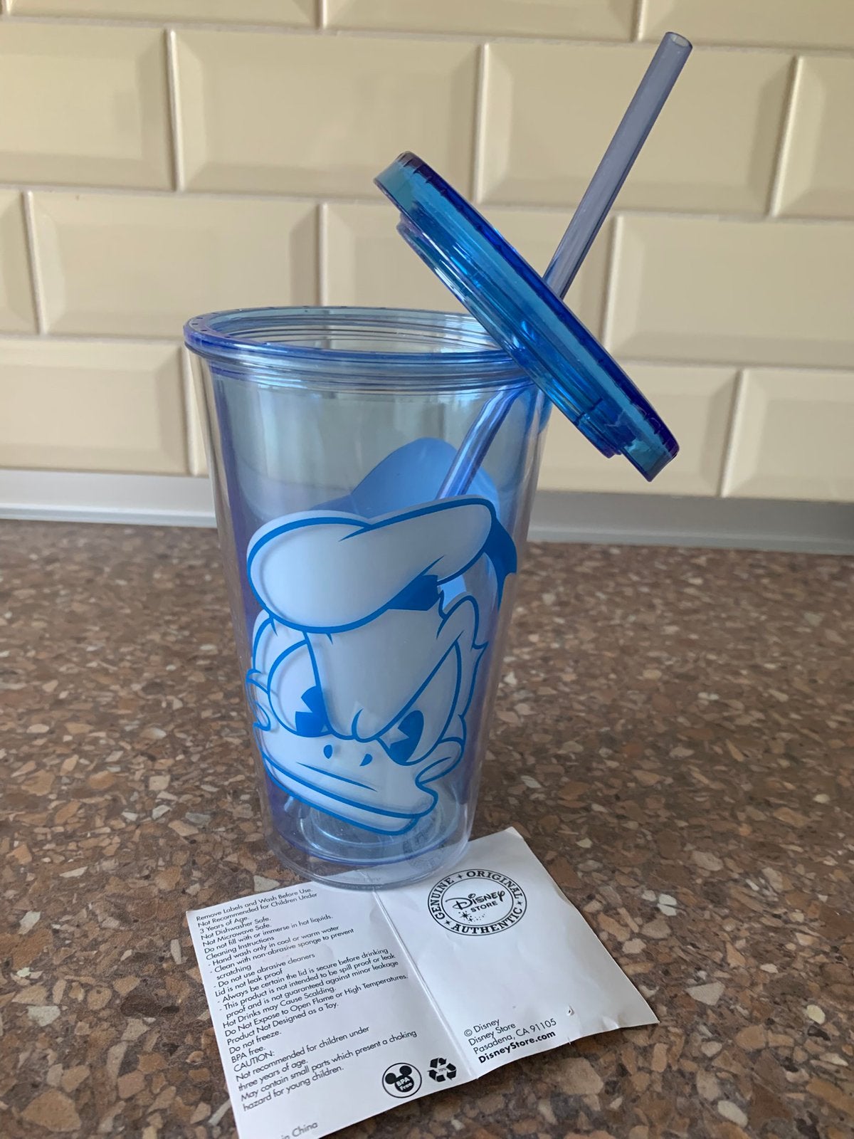 Leuke nieuwe drinkbeker Donald Duck, Huis en Inrichting, Keuken | Tupperware, Ophalen of Verzenden, Nieuw, Blauw, Beker of Kan