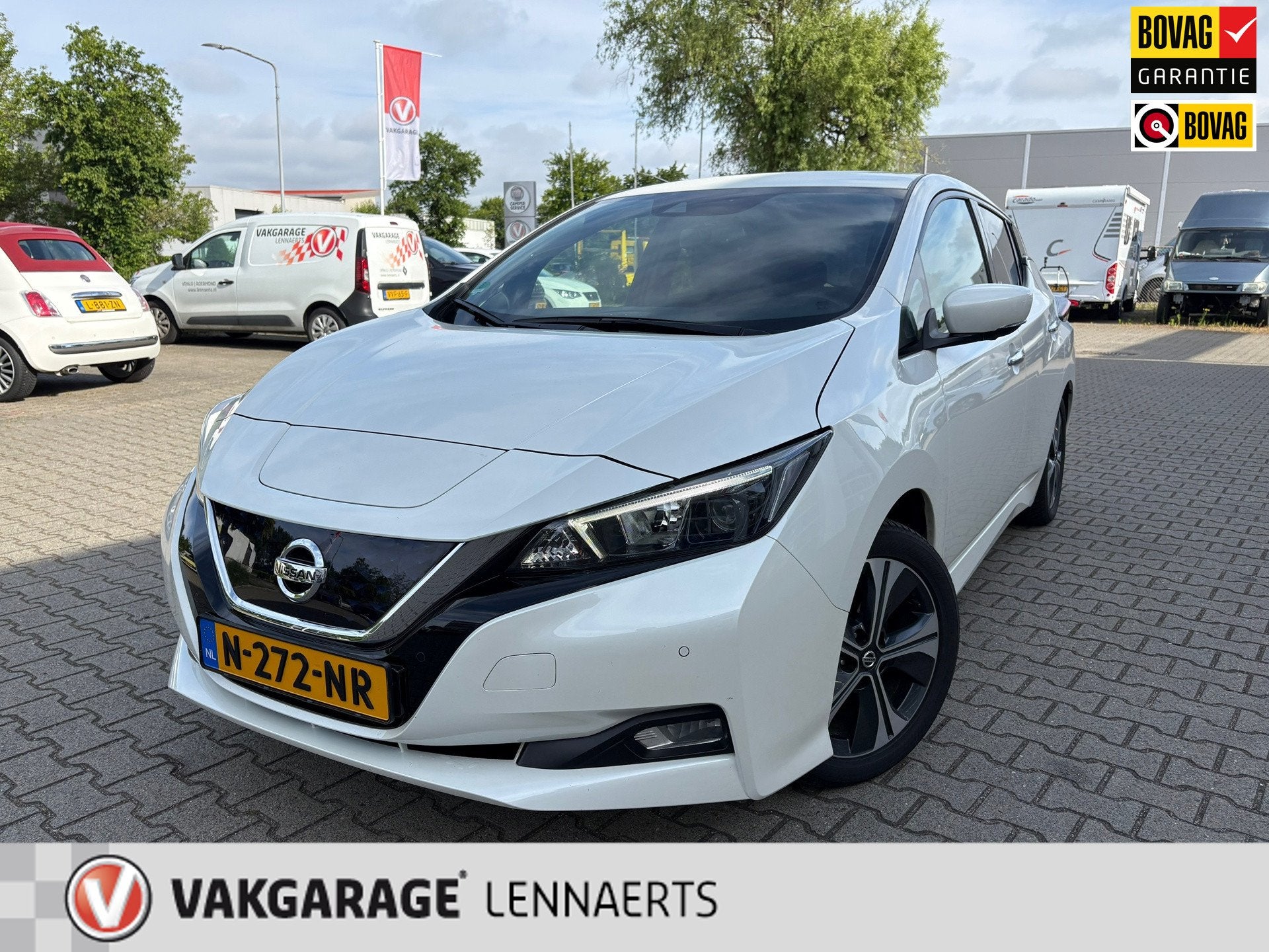 Nissan LEAF N-Connecta 40 kWh SOH 92% (RIJKLAARPRIJS/BOVAG), 12 maanden, Stof, Gebruikt, Zwart