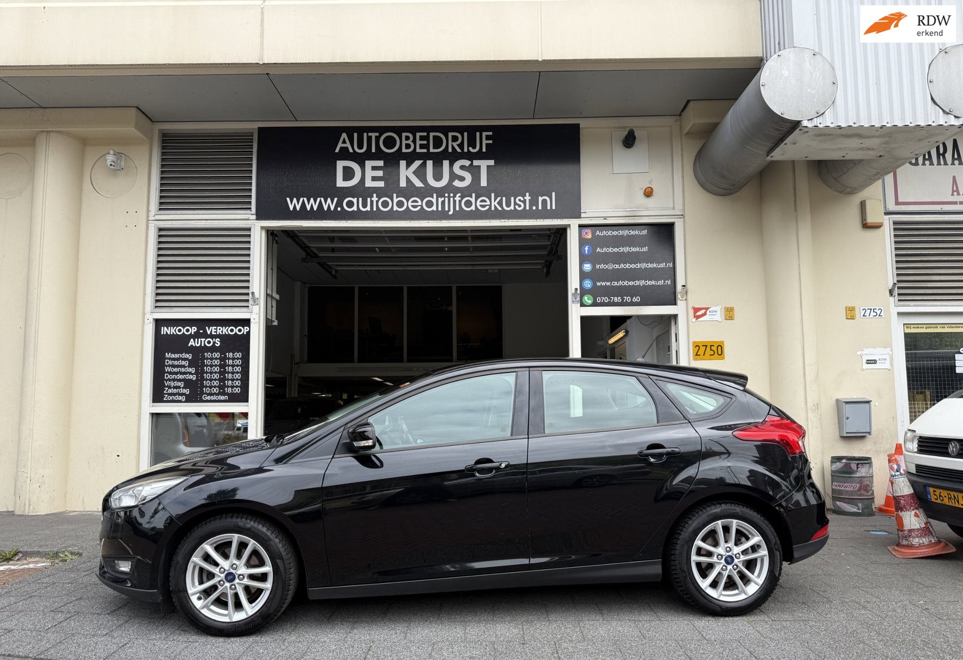 Ford Focus 1.0 2017 Navi Climatronic, 125 pk, Gebruikt, Euro 6, Zwart