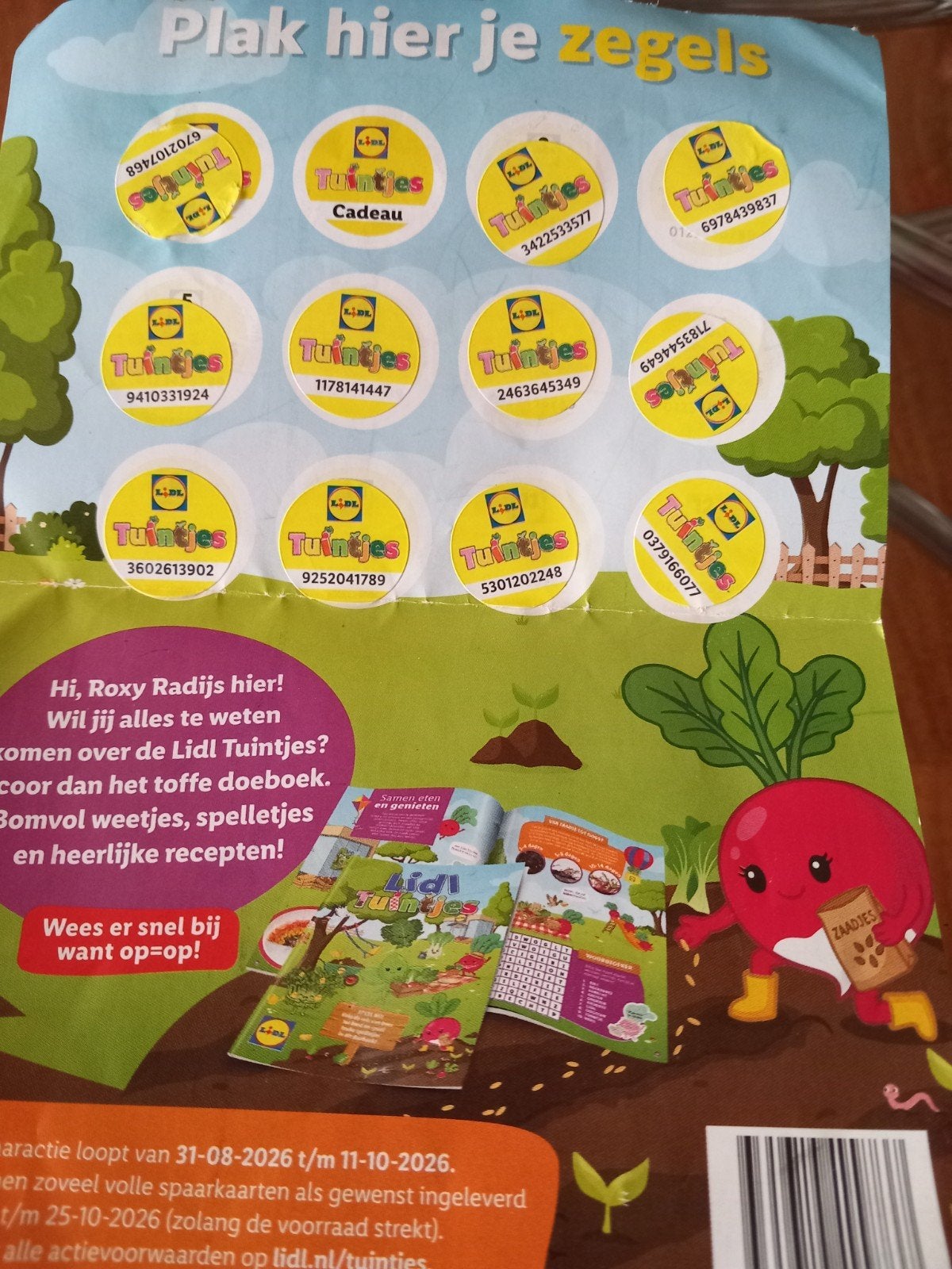 Lidl Tuintjes spaarkaart, Ophalen of Verzenden, Nieuw