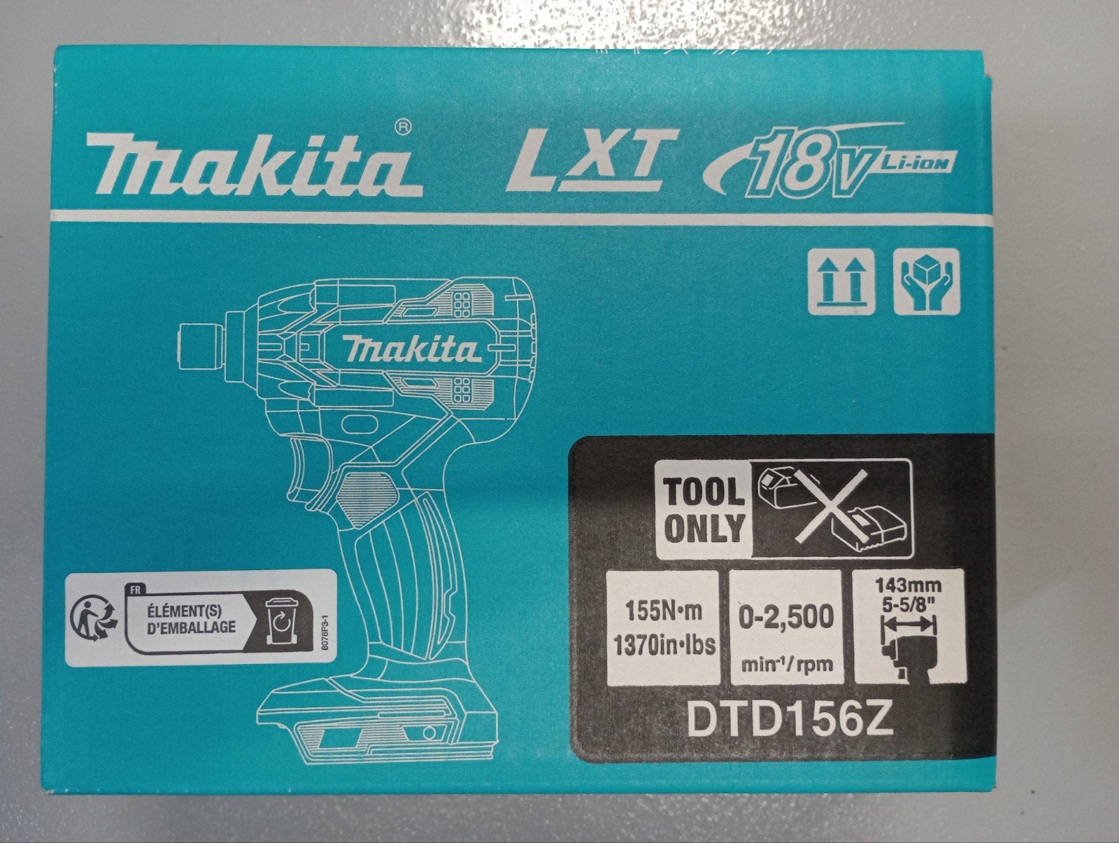 Makita DTD156Z 18V LXT Slagschroevendraaier, Doe-het-zelf en Verbouw, Ophalen of Verzenden, Nieuw, Boor- en Schroefmachine