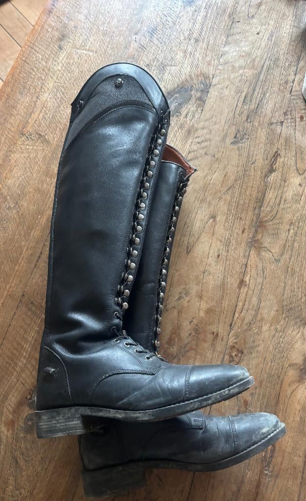Leren rijlaarzen QHP Hailey adult, Dieren en Toebehoren, Paardrijkleding, Ophalen, Dressuur, Zo goed als nieuw, Dames