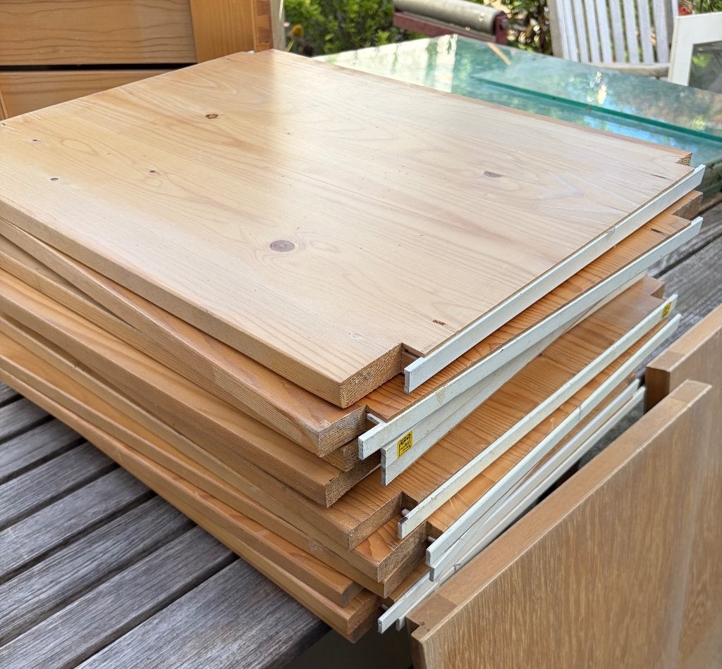 luidia houten planken, Ophalen, Zo goed als nieuw