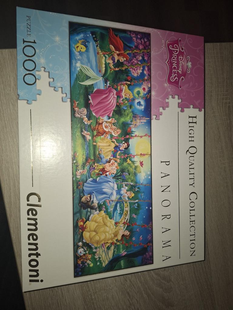 Disney Princess Clementoni Panorama Legpuzzel 1000 stukjes, Ophalen, 500 t/m 1500 stukjes, Zo goed als nieuw, Legpuzzel